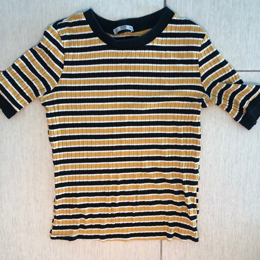 Zara striped tee - size m